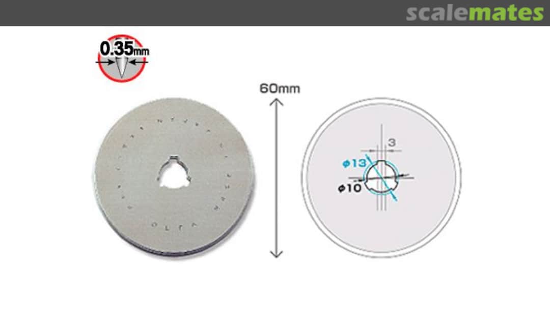 Boxart RB60-5 Ostrza Zapasowe 60mm Do RTY-3/G I RTY-3/DX (5pcs) RB-60-5 Olfa Boxart RB60-5 Ostrza Zapasowe 60mm Do RTY-3/G I RTY-3/DX (5pcs) RB-60-5 Olfa