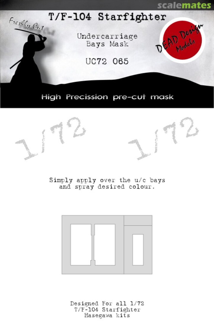 Boxart Lockheed F-104 Starfighter - Undercarriage Bays Mask UC72065 DEAD Design Models Boxart Lockheed F-104 Starfighter - Undercarriage Bays Mask UC72065 DEAD Design Models