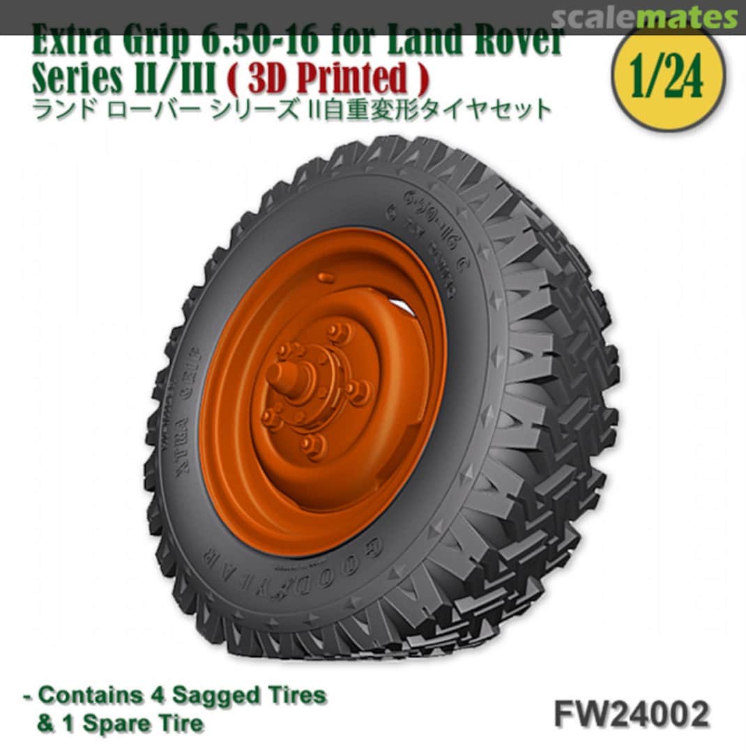 Boxart Extra Grip 6.50-16 for Land Rover Series II/III FW24002 Fat Frog Scale Models Boxart Extra Grip 6.50-16 for Land Rover Series II/III FW24002 Fat Frog Scale Models
