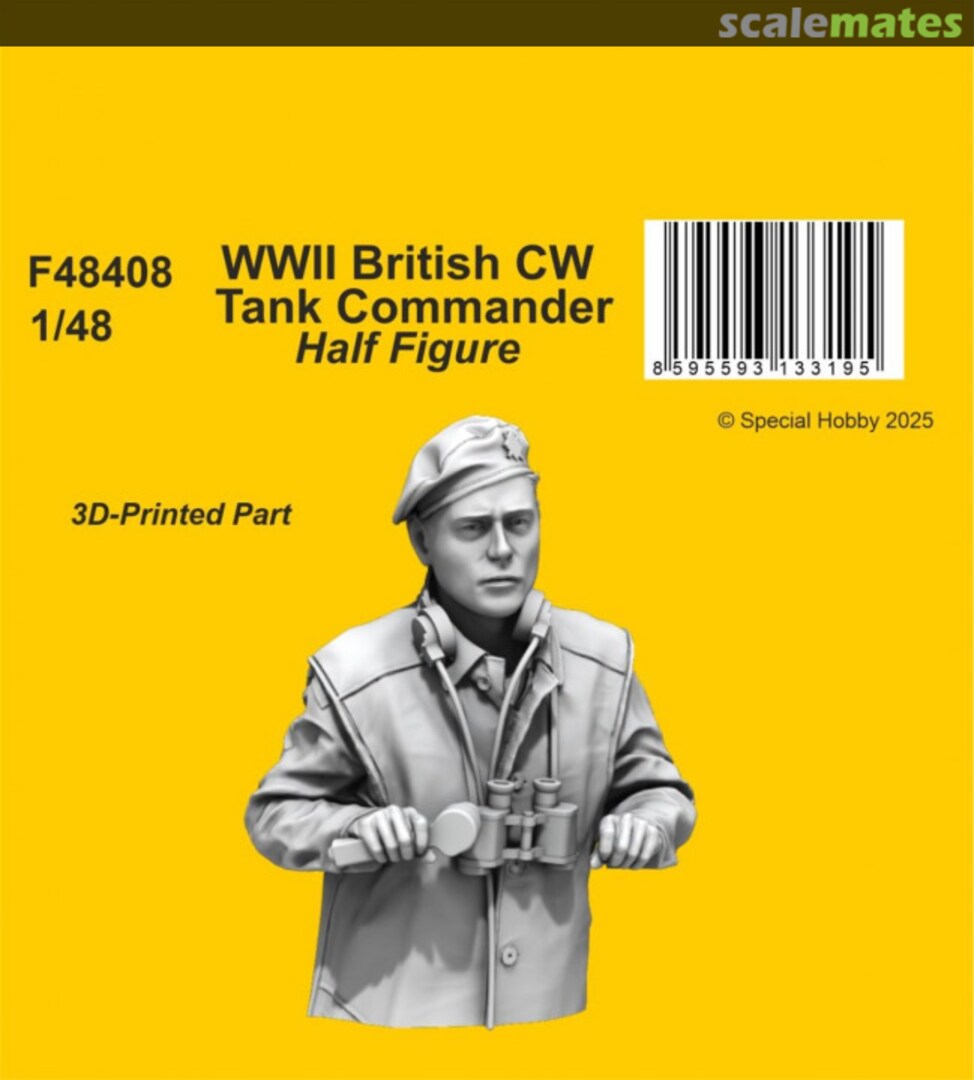 Boxart WWII British CW Tank Commander / Half Figure F48408 CMK Boxart WWII British CW Tank Commander / Half Figure F48408 CMK