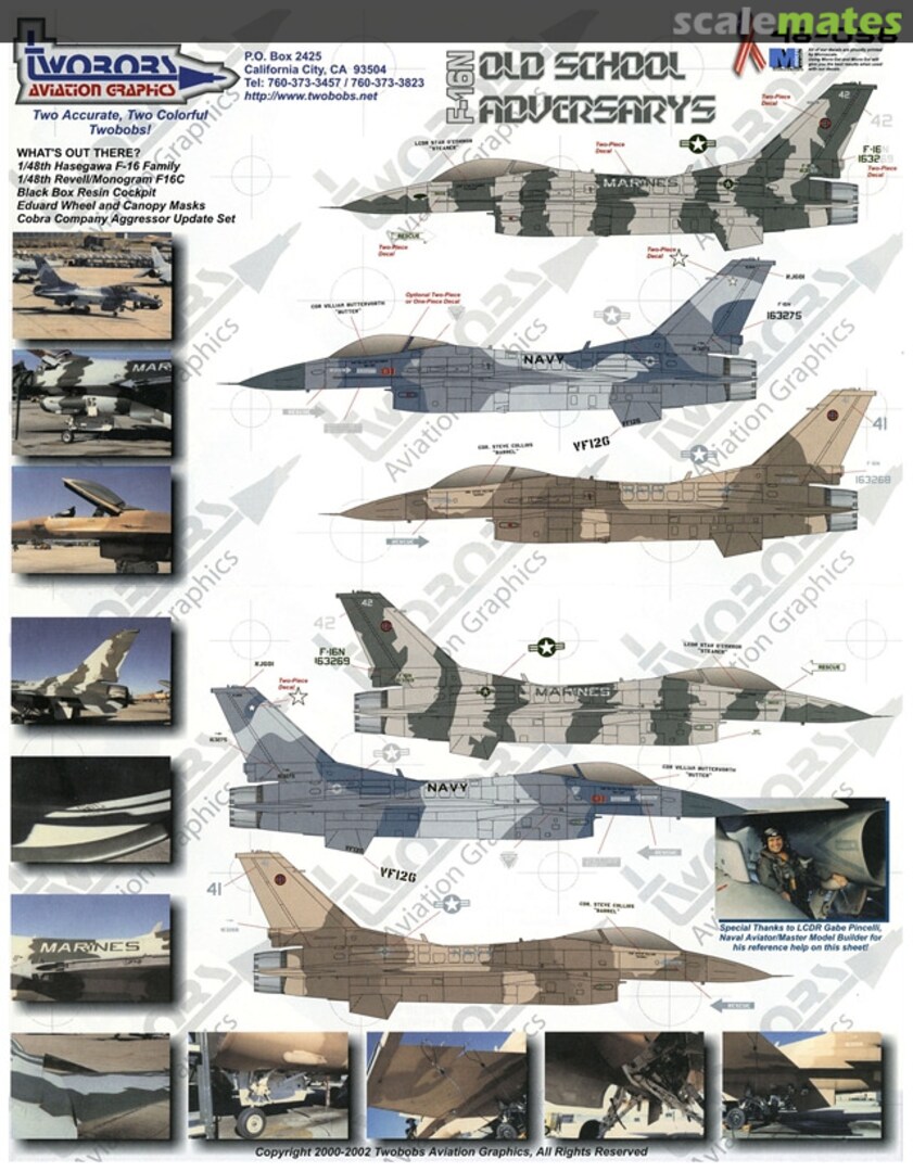 Boxart F-16N Old School Adversarys 48-038 TwoBobs Aviation Graphics Boxart F-16N Old School Adversarys 48-038 TwoBobs Aviation Graphics