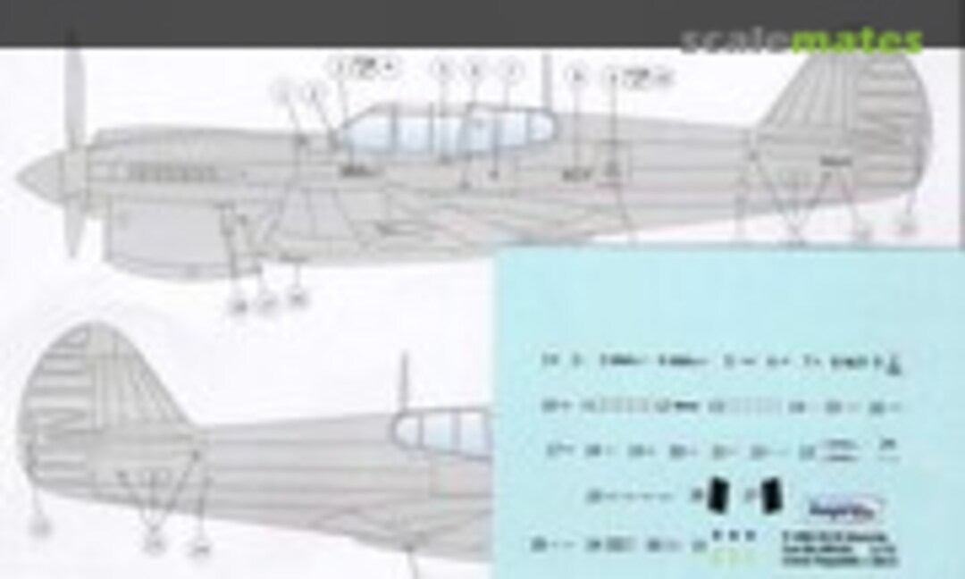 1:72 P-40E/M/N Kittyhawk/Warhawk Stencil Data (Kopro 98101) 98101