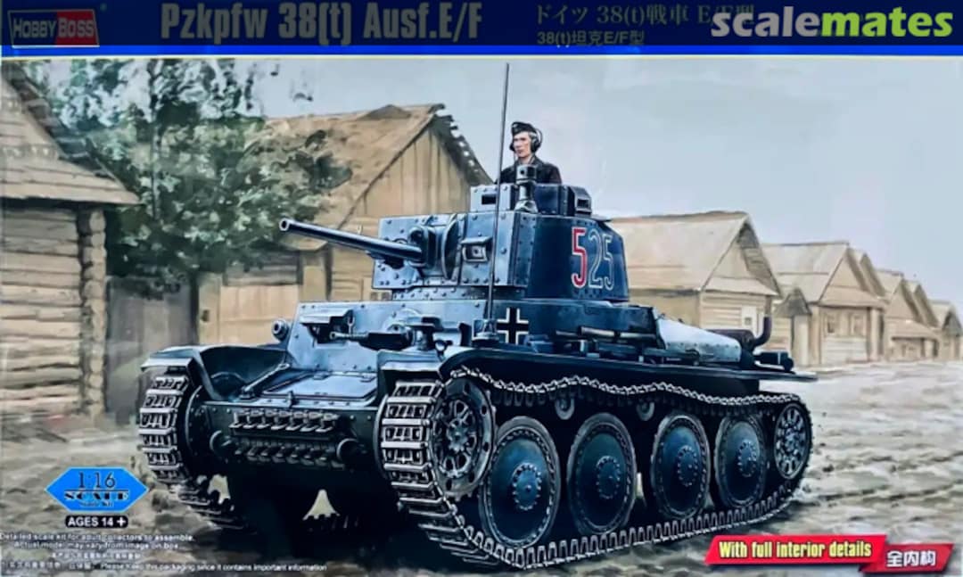 Boxart Pzkpfw 38(t) Ausf.E/F 82603 HobbyBoss Boxart Pzkpfw 38(t) Ausf.E/F 82603 HobbyBoss
