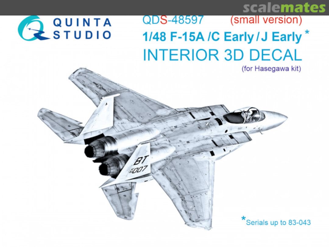 Boxart F-15A/F-15C/F-15J Early (up to 83-043) interior 3D decals QDS-48597 Quinta Studio Boxart F-15A/F-15C/F-15J Early (up to 83-043) interior 3D decals QDS-48597 Quinta Studio