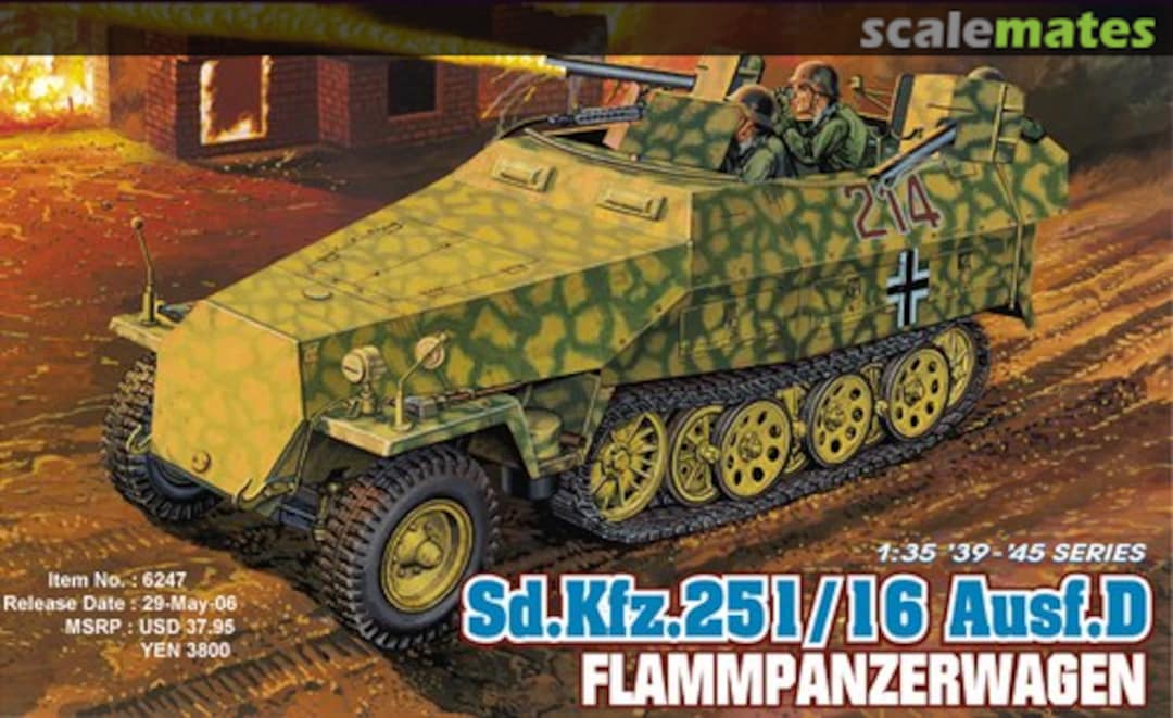 Boxart Sd.Kfz. 251/16 Ausf. D Flammpanzerwagen 6247 Dragon Boxart Sd.Kfz. 251/16 Ausf. D Flammpanzerwagen 6247 Dragon