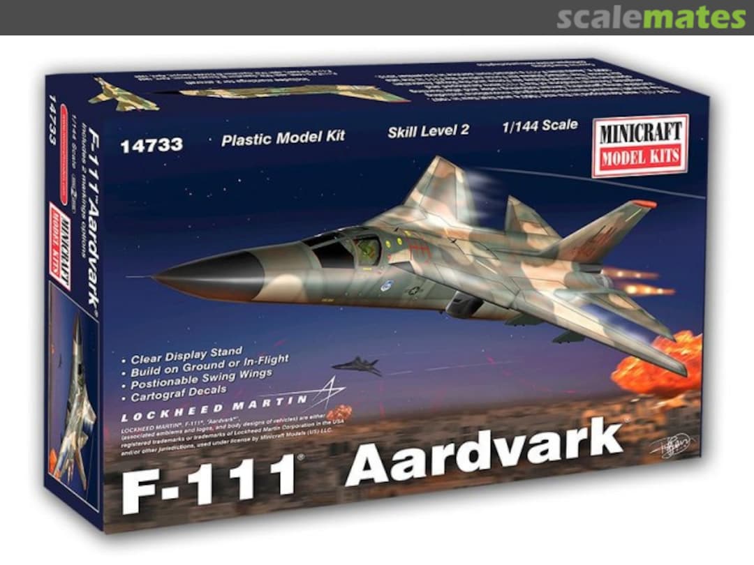 Boxart F-111 Aardvark 14733 Minicraft Model Kits Boxart F-111 Aardvark 14733 Minicraft Model Kits
