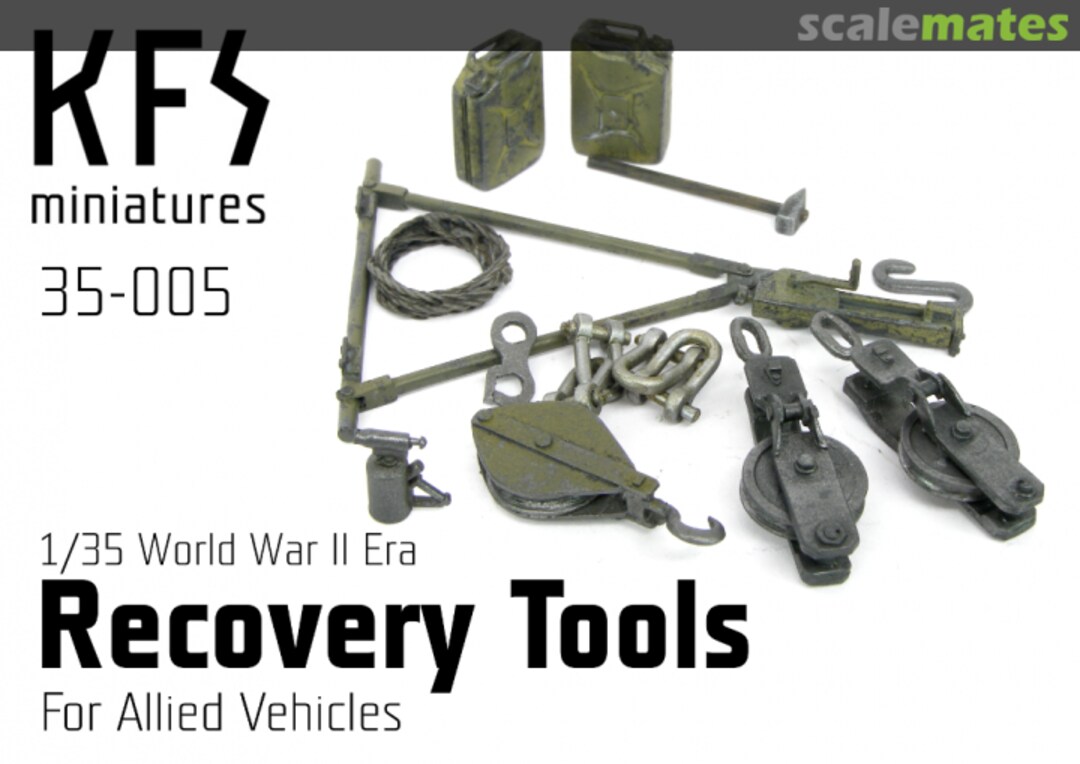 Boxart WWII RECOVERY TOOLS SET 35-005 KFS Miniatures