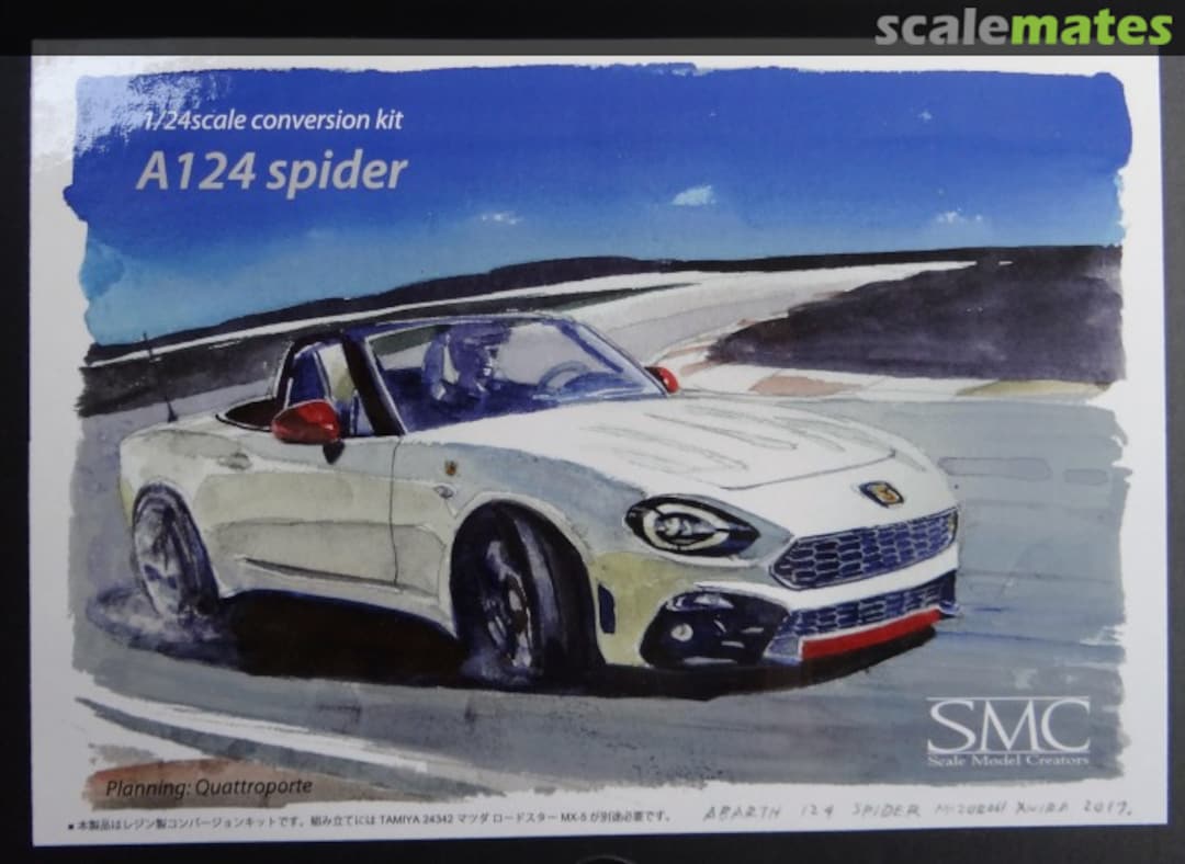 Boxart FIAT 124 Spyder Abarth TK-100 Scale Model Creators