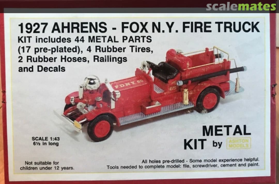 Boxart Ahrens-Fox AH14K Ashton Models Boxart Ahrens-Fox AH14K Ashton Models