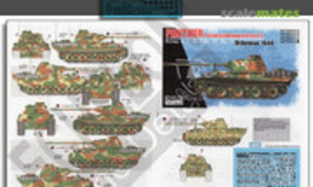 1:72 12. SS-Pz.Div. Panthers (Pt3) Ardennes 1944 (Echelon Fine Details AXT721033) AXT721033