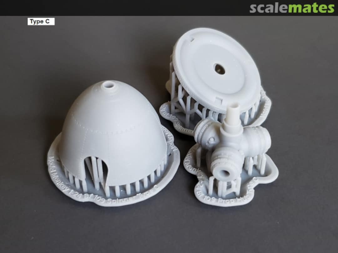 Boxart Bf 109 F, G and K Spinner and Propeller Hub 24-Bf109 Spinner Model Monkey Boxart Bf 109 F, G and K Spinner and Propeller Hub 24-Bf109 Spinner Model Monkey