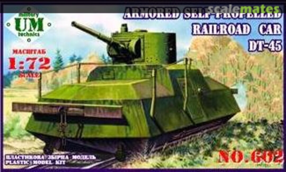 Boxart Railroad Car DT-45 602 UM Military Technics