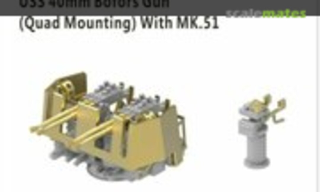 1:350 USS 40mm Bofors Gun (Quad Mounting) with Mk. 51 (6 sets) (Very Fire USS02)