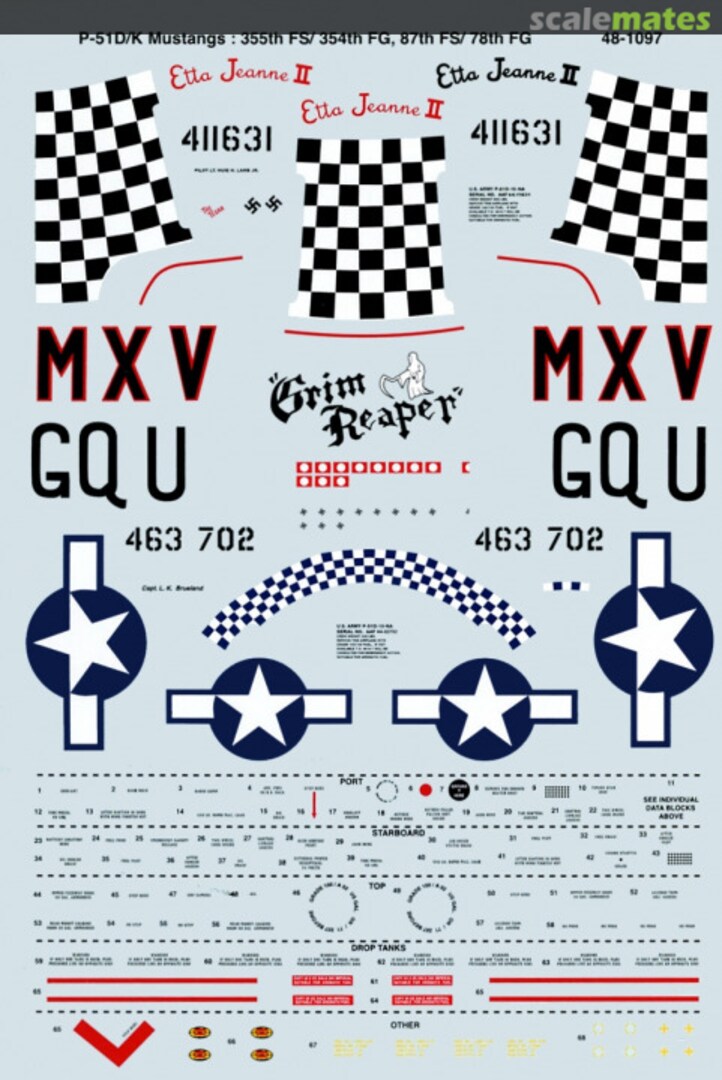 Boxart P-51D/K Mustangs 48-1097 SuperScale International Boxart P-51D/K Mustangs 48-1097 SuperScale International