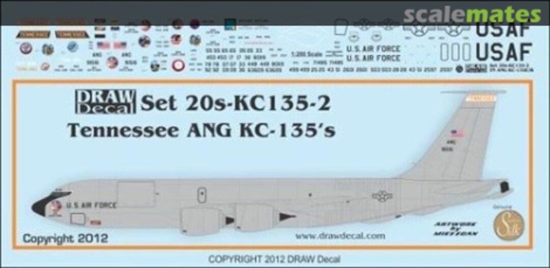 Boxart Tennessee ANG KC-135s 20-KC135-2 Draw Decal
