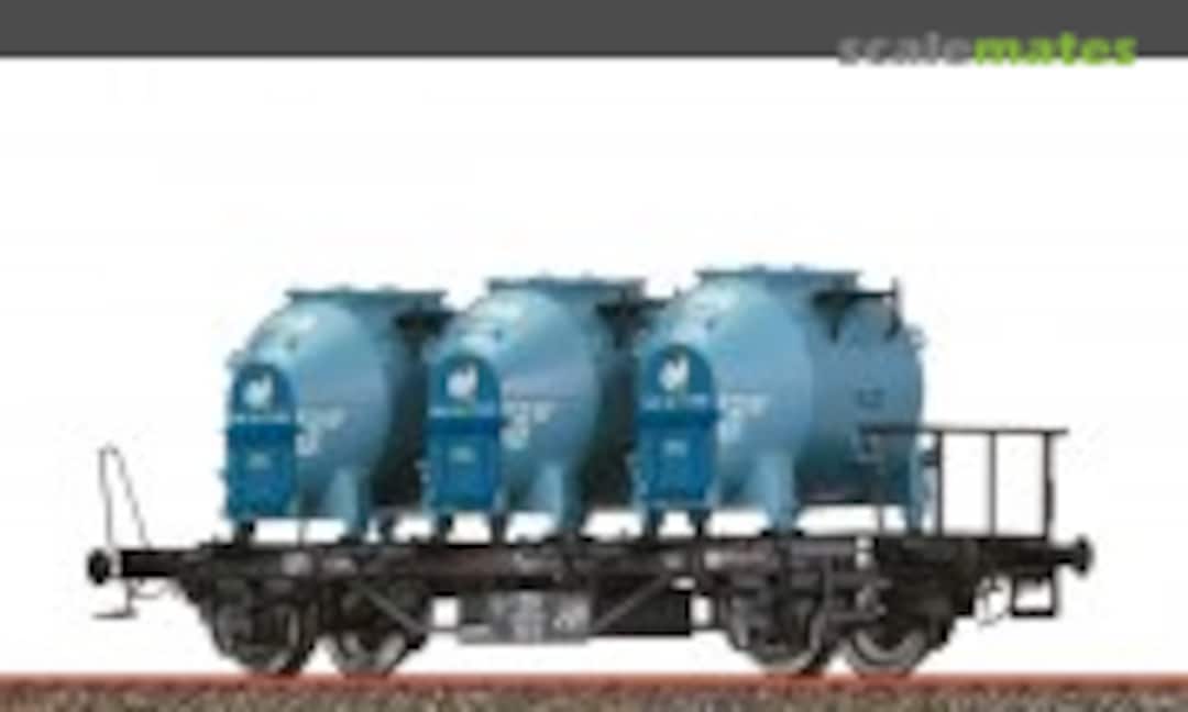 Behältertragwagen BTs 30 DB mit Efkr401 Knorr (Brawa 50599)