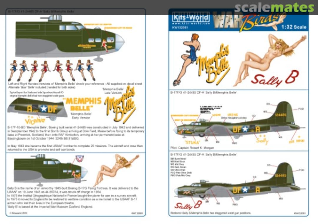 Boxart B-17F/G Flying Fortress KW132061 Kits-World Boxart B-17F/G Flying Fortress KW132061 Kits-World