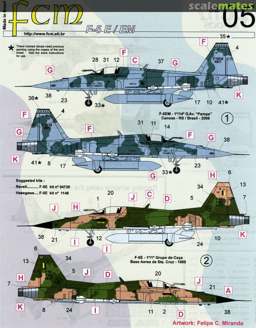 Boxart F-5E/EM Freedom Fighter 32-05 FCM Boxart F-5E/EM Freedom Fighter 32-05 FCM