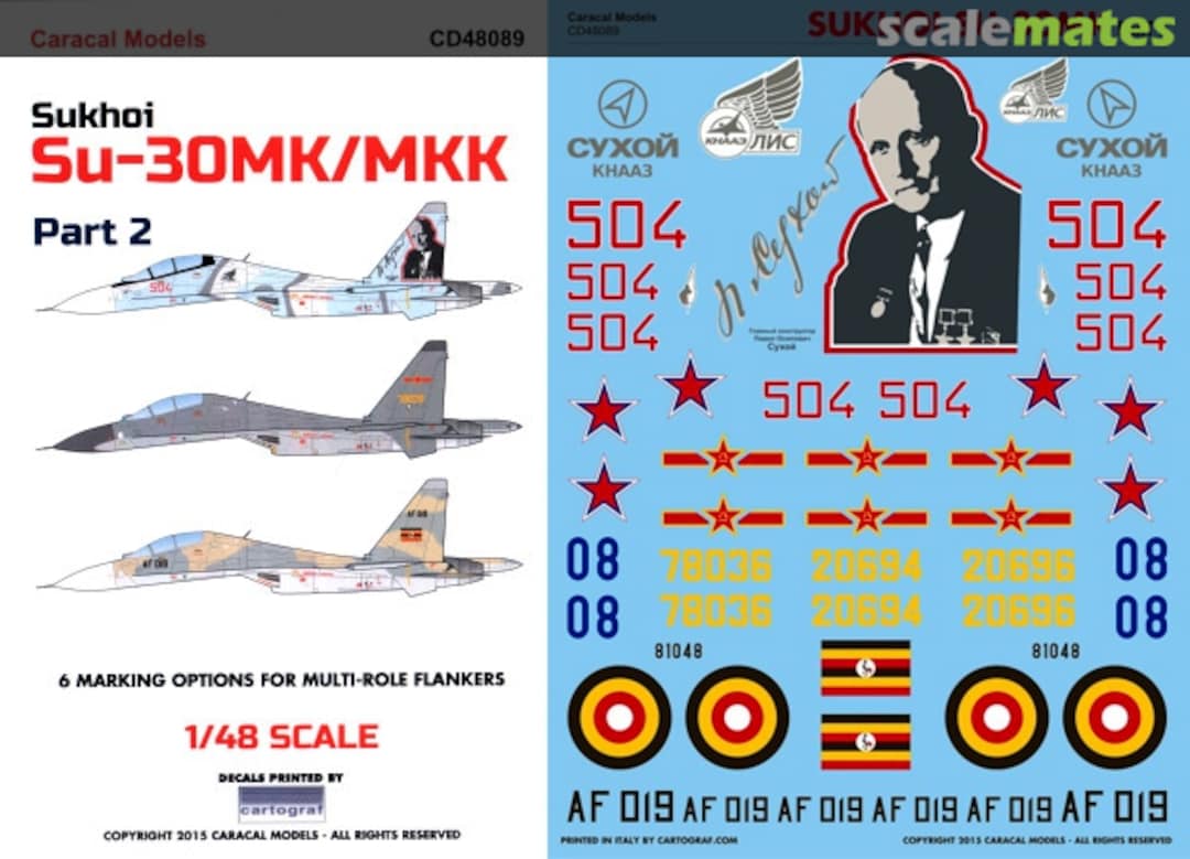 Boxart Sukhoi Su-30MK/MKK CD48089 Caracal Models Boxart Sukhoi Su-30MK/MKK CD48089 Caracal Models