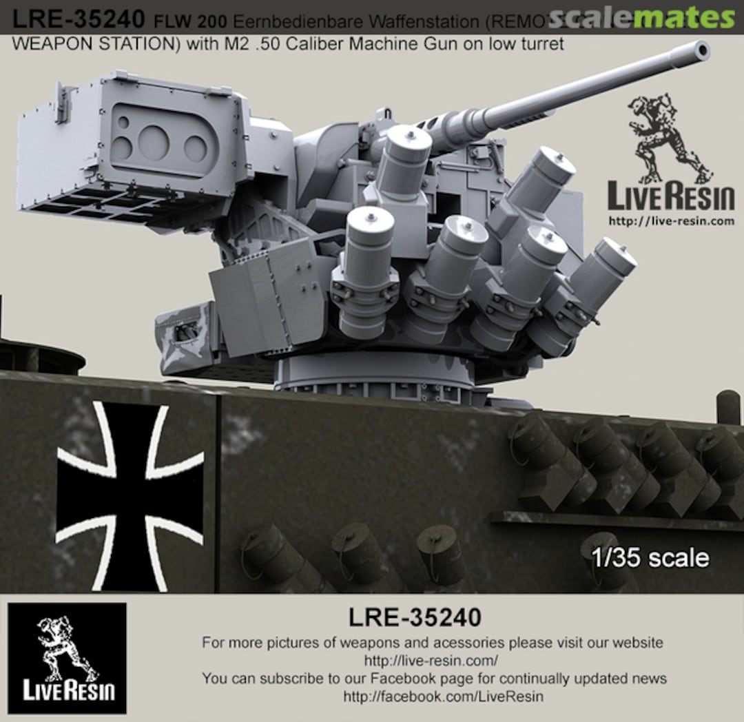 Boxart FLW200 Fernbed. Waffenstation M2 cal50 low turret LRE-35240 Live Resin Boxart FLW200 Fernbed. Waffenstation M2 cal50 low turret LRE-35240 Live Resin