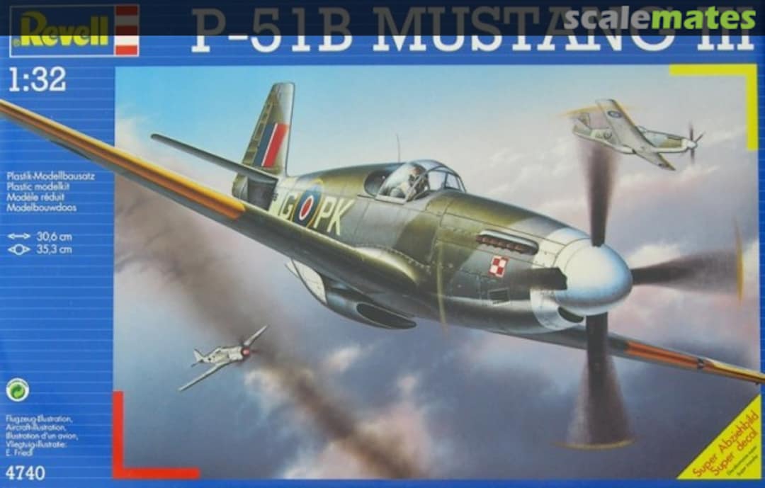 Boxart P-51B MUSTANG III 4740 Revell Boxart P-51B MUSTANG III 4740 Revell