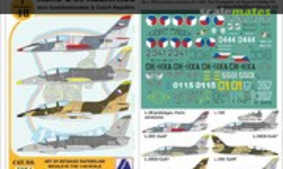 1:48 Aero L-39 Albatros Over Czechoslovakia & Czech Republic (Avalon Decals 4004) 4004