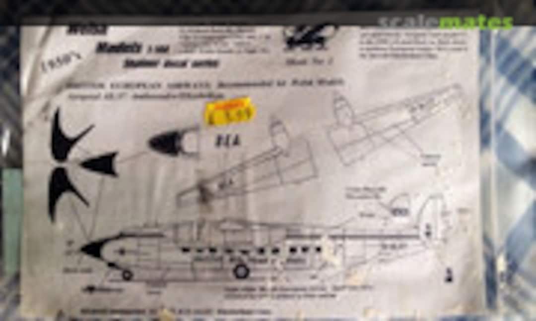 1:144 1950's British European Airways (Welsh Models 3) 3