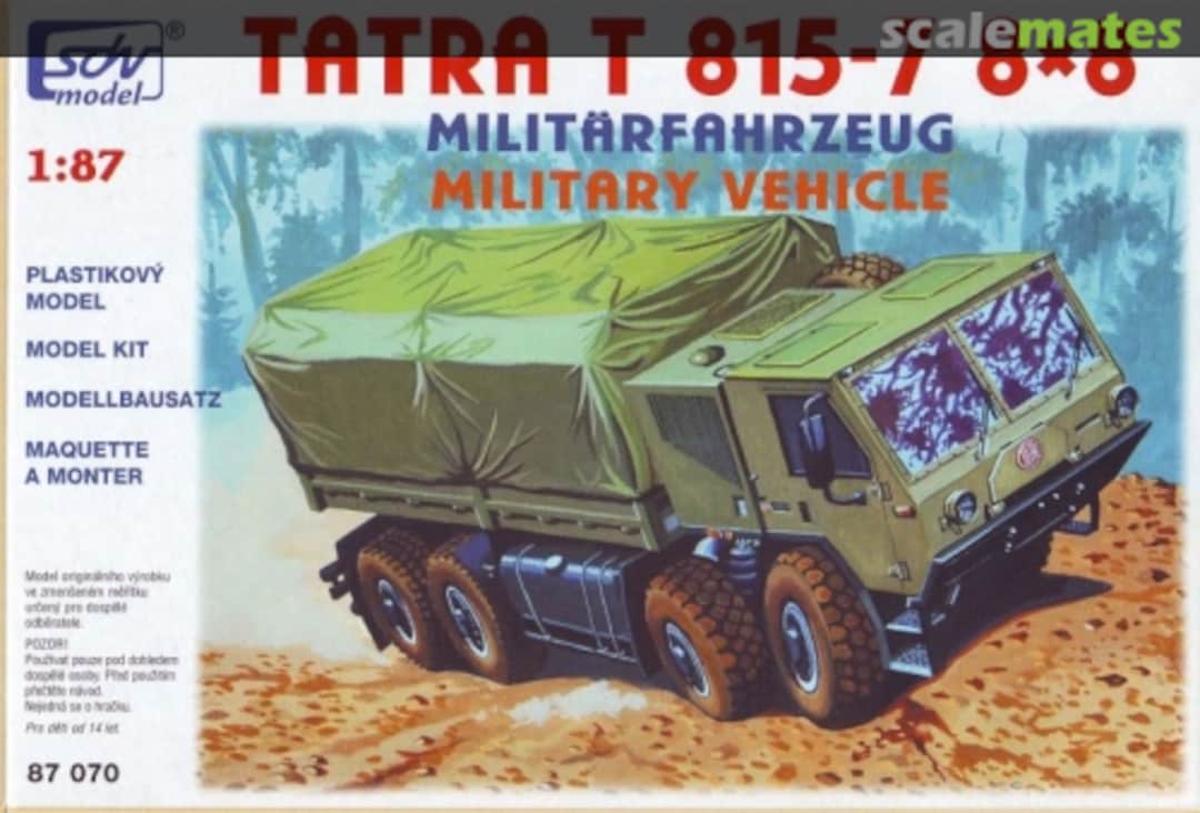 Boxart Tatra T 815-7 8x8 87070 SDV Model Boxart Tatra T 815-7 8x8 87070 SDV Model