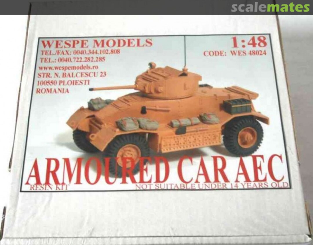 Boxart Armoured Car AEC WES 48024 Wespe Models Boxart Armoured Car AEC WES 48024 Wespe Models