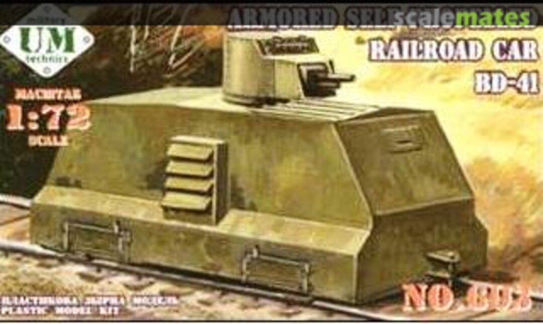 Boxart Railroad Car BD-41 603 UM Military Technics Boxart Railroad Car BD-41 603 UM Military Technics