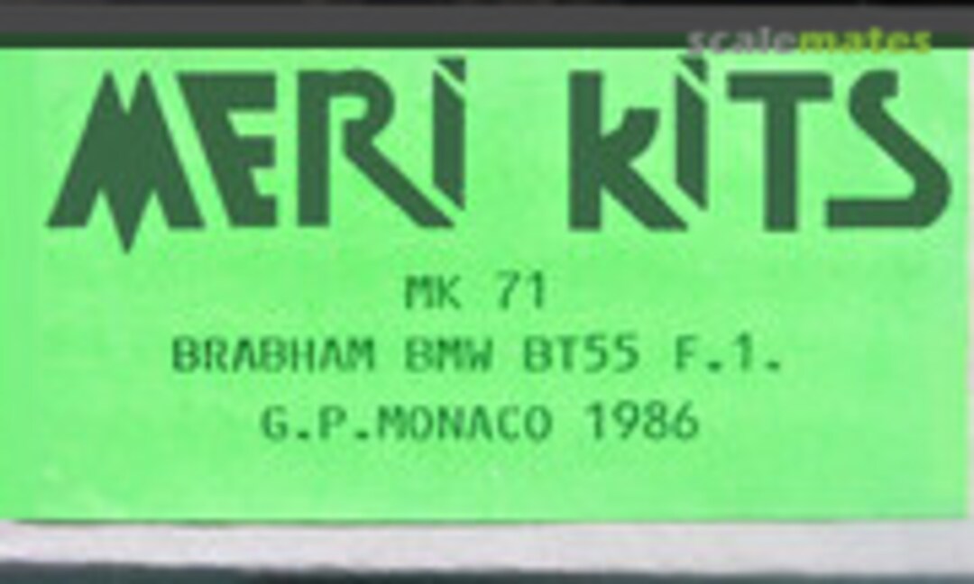 1:43 Brabham BMW BT55 F.1. (Meri Kits MK71) MK71