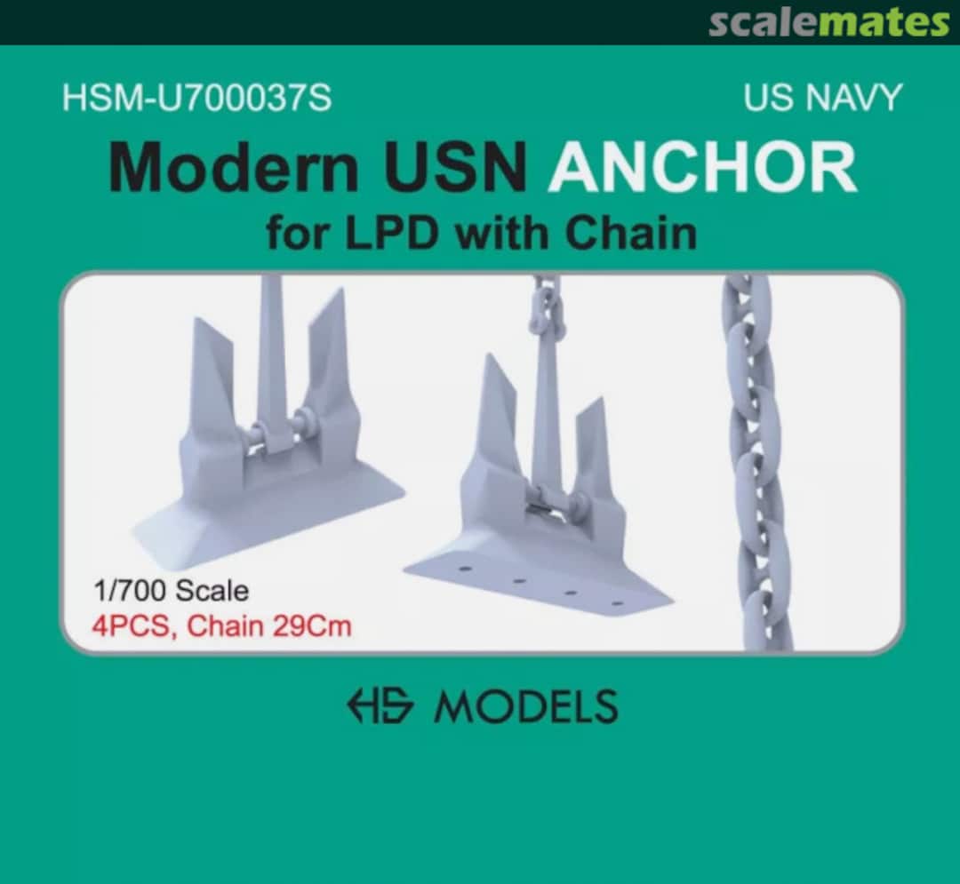 Boxart Modern USN Anchor HSM-U700037S HS Models Boxart Modern USN Anchor HSM-U700037S HS Models
