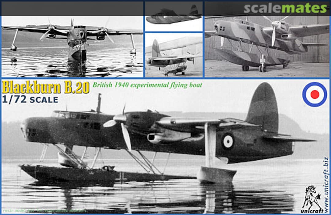 Boxart Blackburn B.20 UNI72115 Unicraft Models Boxart Blackburn B.20 UNI72115 Unicraft Models