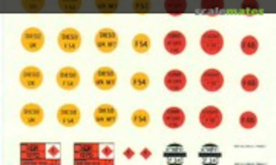 1:76 British Army Fuel Markings (B.W. Models DC 4) DC 4