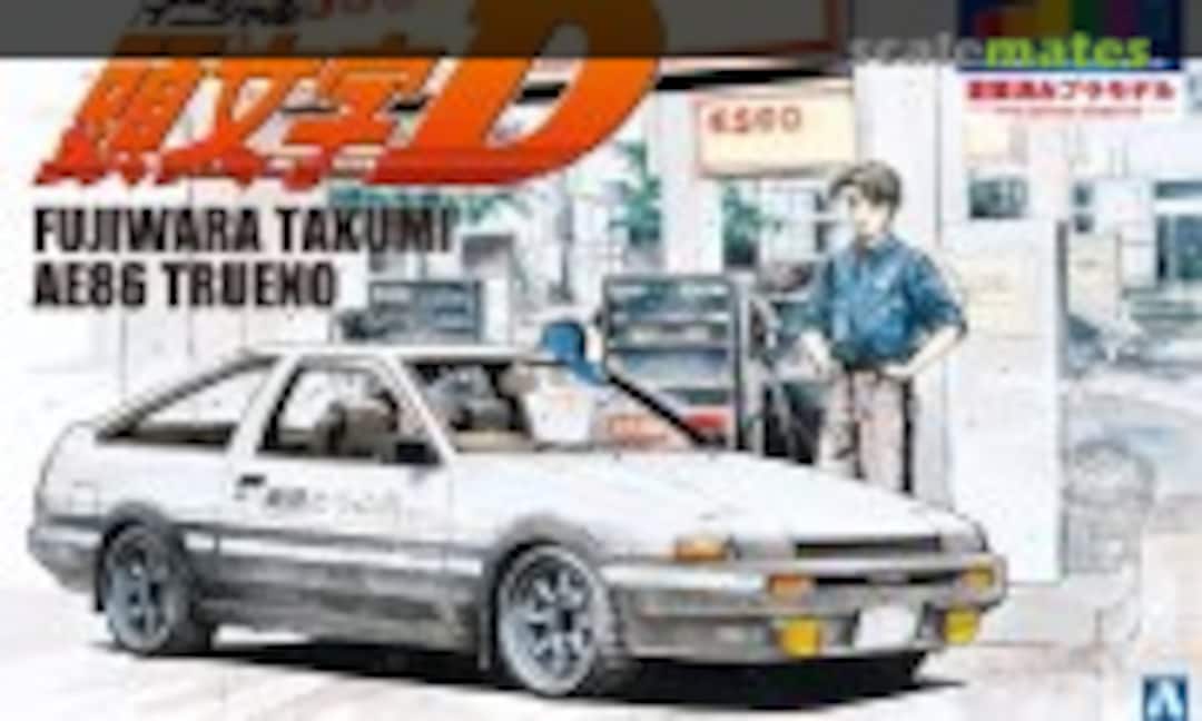 1:24 Fujiwara Takumi AE86 Trueno Pre-painted (Aoshima 061992) 061992