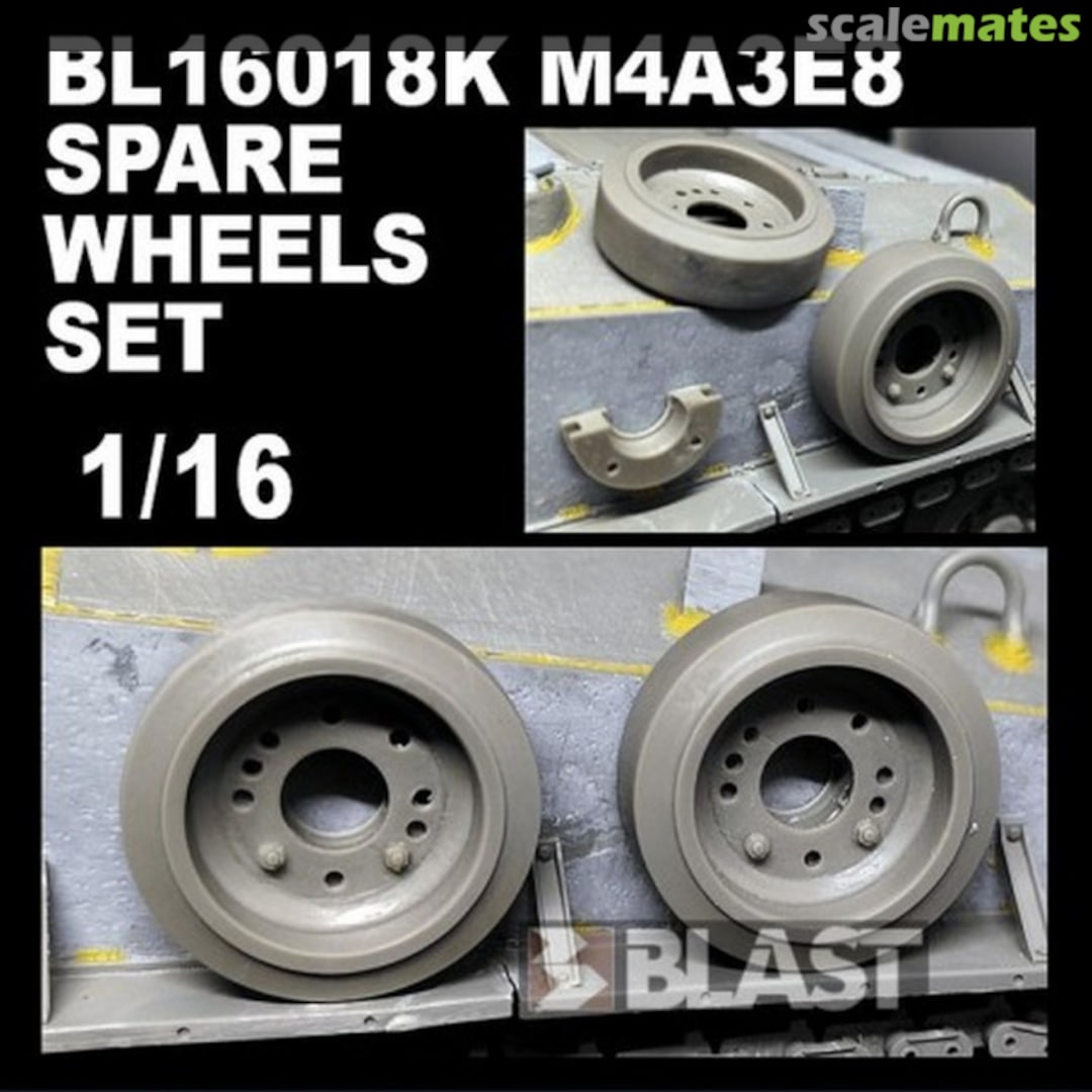 Boxart M4A3E8 Spare Wheels Set BL16018K Blast Models Boxart M4A3E8 Spare Wheels Set BL16018K Blast Models