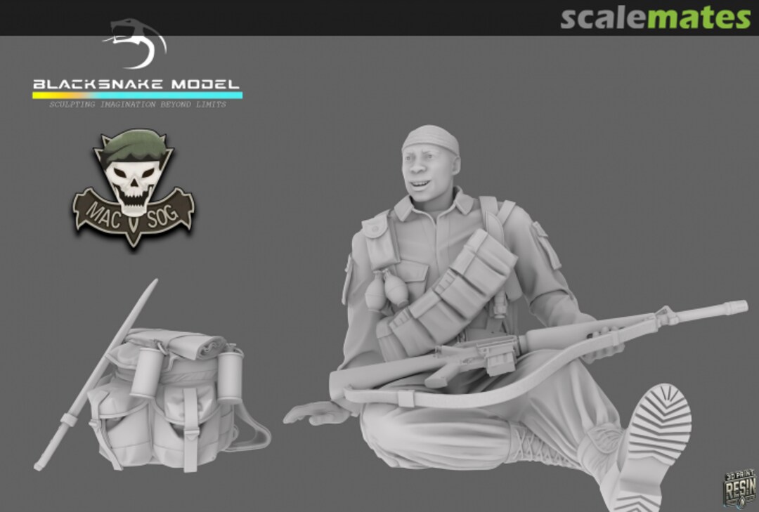 Boxart MACV SOG Soldier 14 SOG_14_72 BlackSnake Model