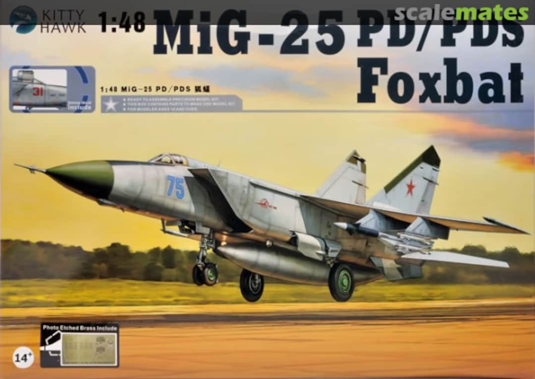 Boxart MiG-25 PD/PDS Foxbat KH80119 Kitty Hawk Boxart MiG-25 PD/PDS Foxbat KH80119 Kitty Hawk