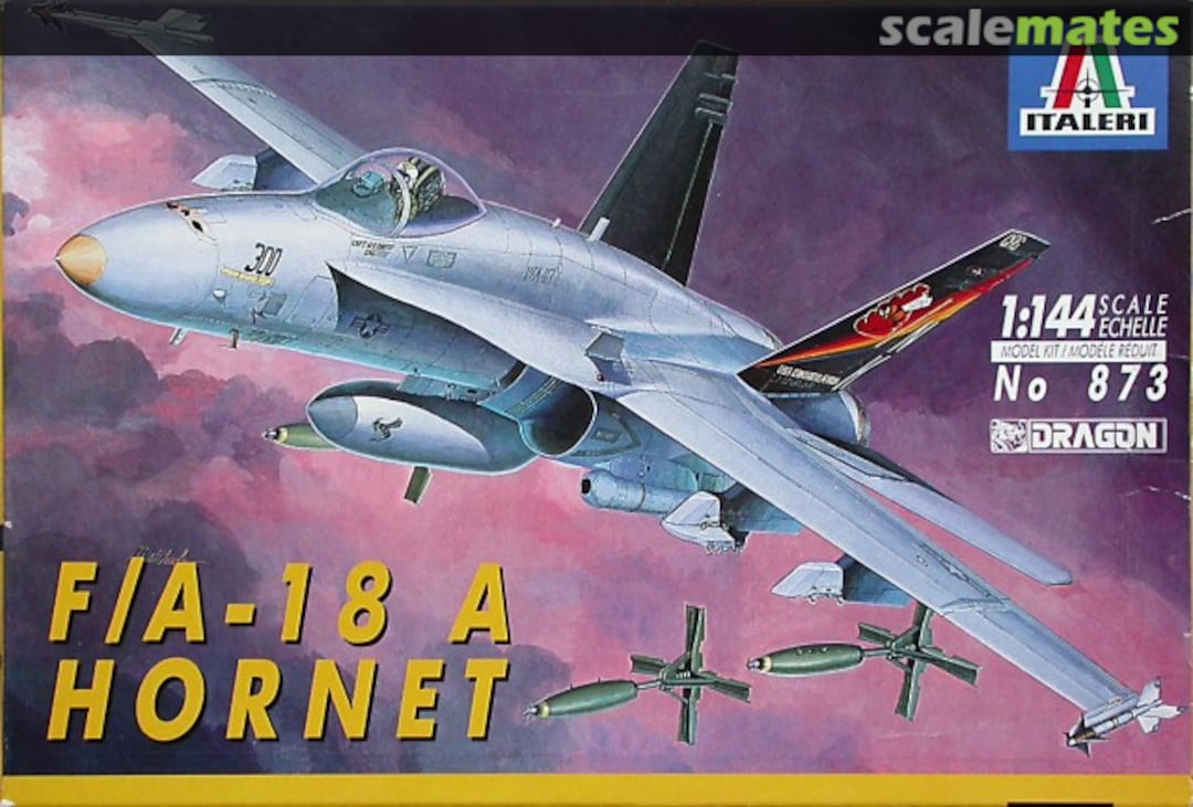 Boxart McDonnell Douglas F-18A Hornet 873 Italeri Boxart McDonnell Douglas F-18A Hornet 873 Italeri