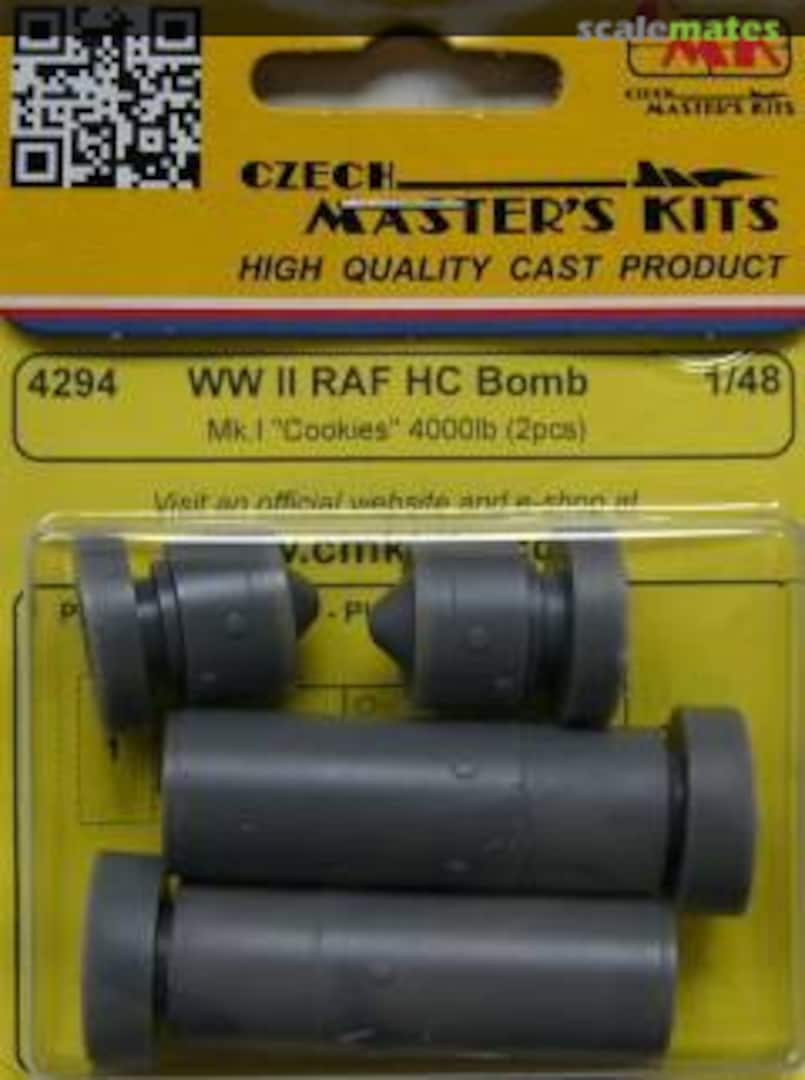 Boxart WW II RAF HC Bomb Mk.I Cookies 4000lb 4294 CMK