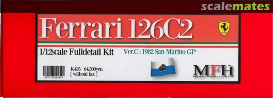 Boxart Ferrari 126C2 K-435 Model Factory Hiro Boxart Ferrari 126C2 K-435 Model Factory Hiro