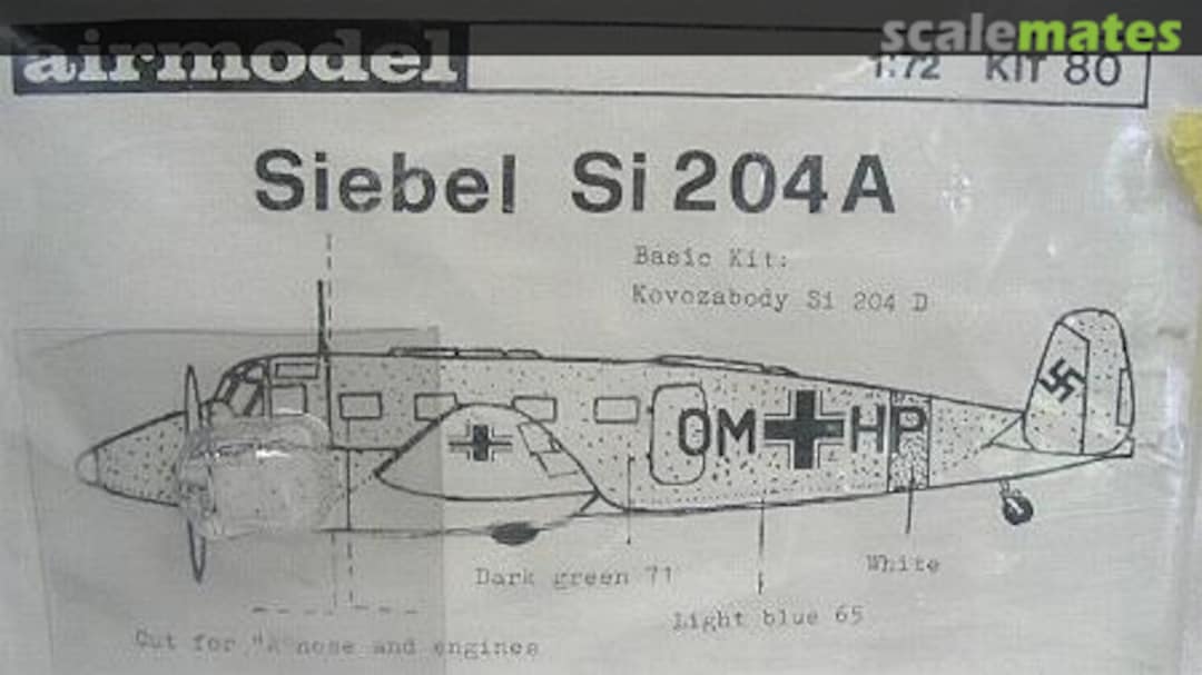 Boxart Siebel Si 204A 80 Airmodel Boxart Siebel Si 204A 80 Airmodel