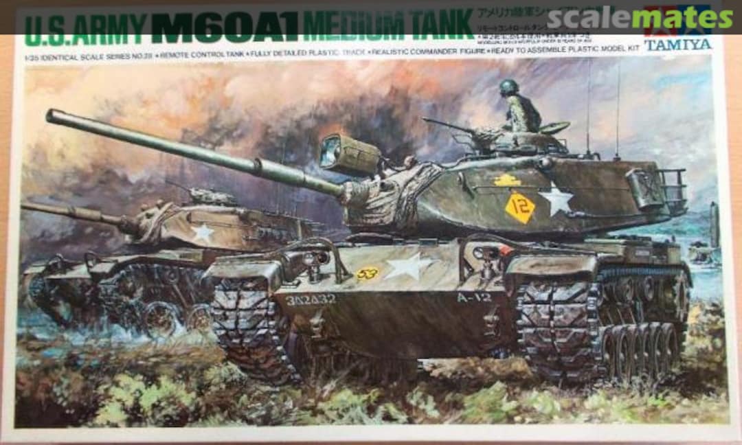 Boxart M60A1 Medium Tank MT228 Tamiya