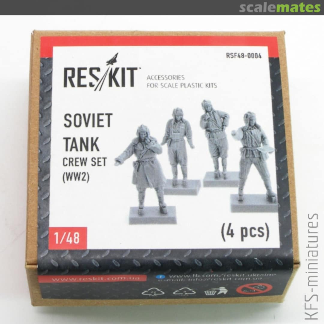 Boxart Soviet Tank Crew (WW2) RSF48-0004 ResKit Boxart Soviet Tank Crew (WW2) RSF48-0004 ResKit
