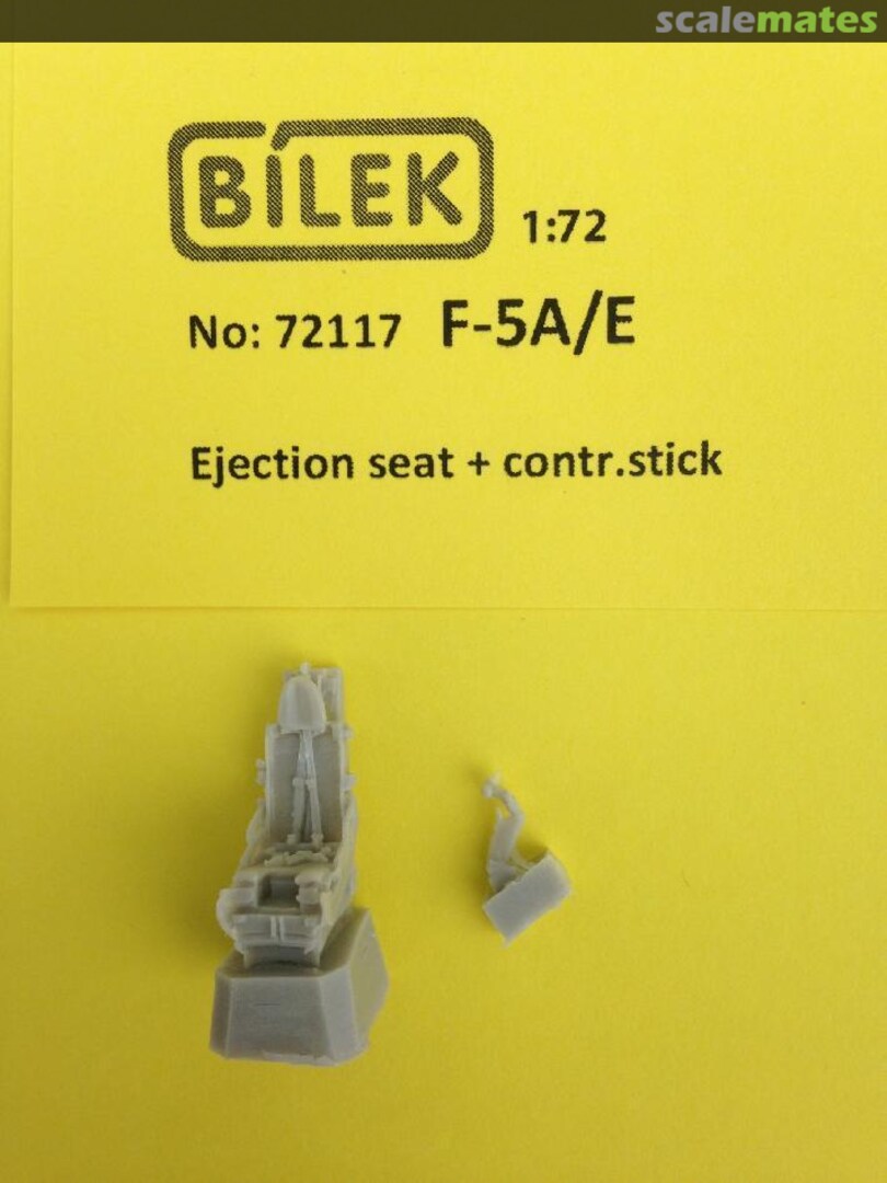 Boxart F-5A/E Ejection seat + contr.stick 72117 Bilek Boxart F-5A/E Ejection seat + contr.stick 72117 Bilek