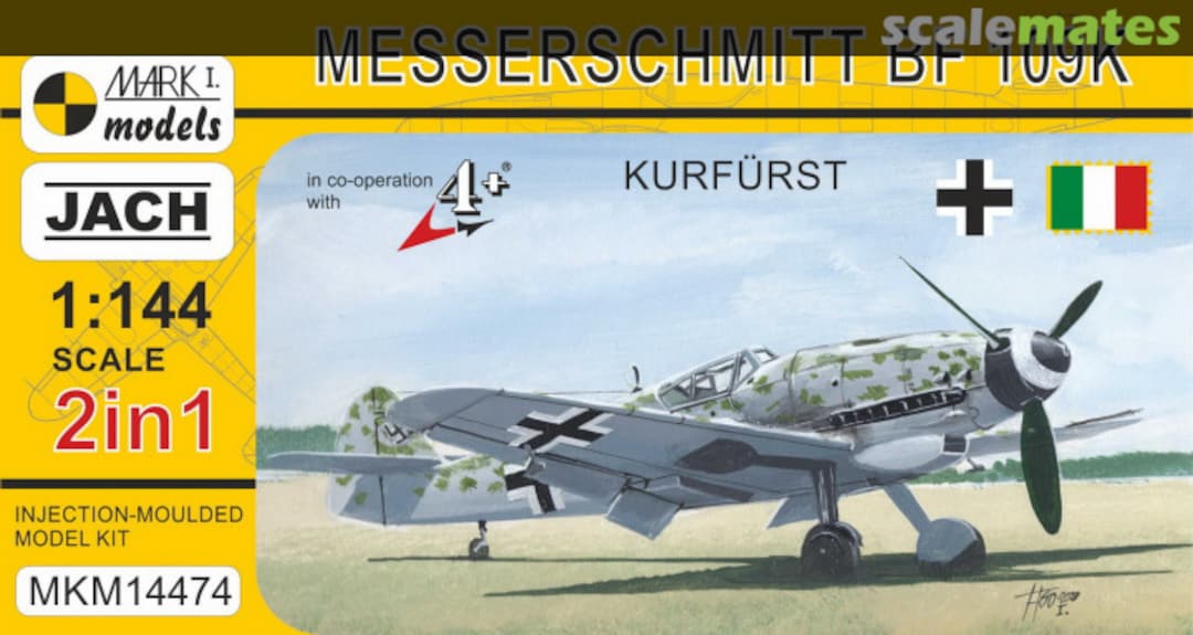 Boxart Messerschmitt Bf 109K Kurfürst MKM14474 Mark I Models Boxart Messerschmitt Bf 109K Kurfürst MKM14474 Mark I Models