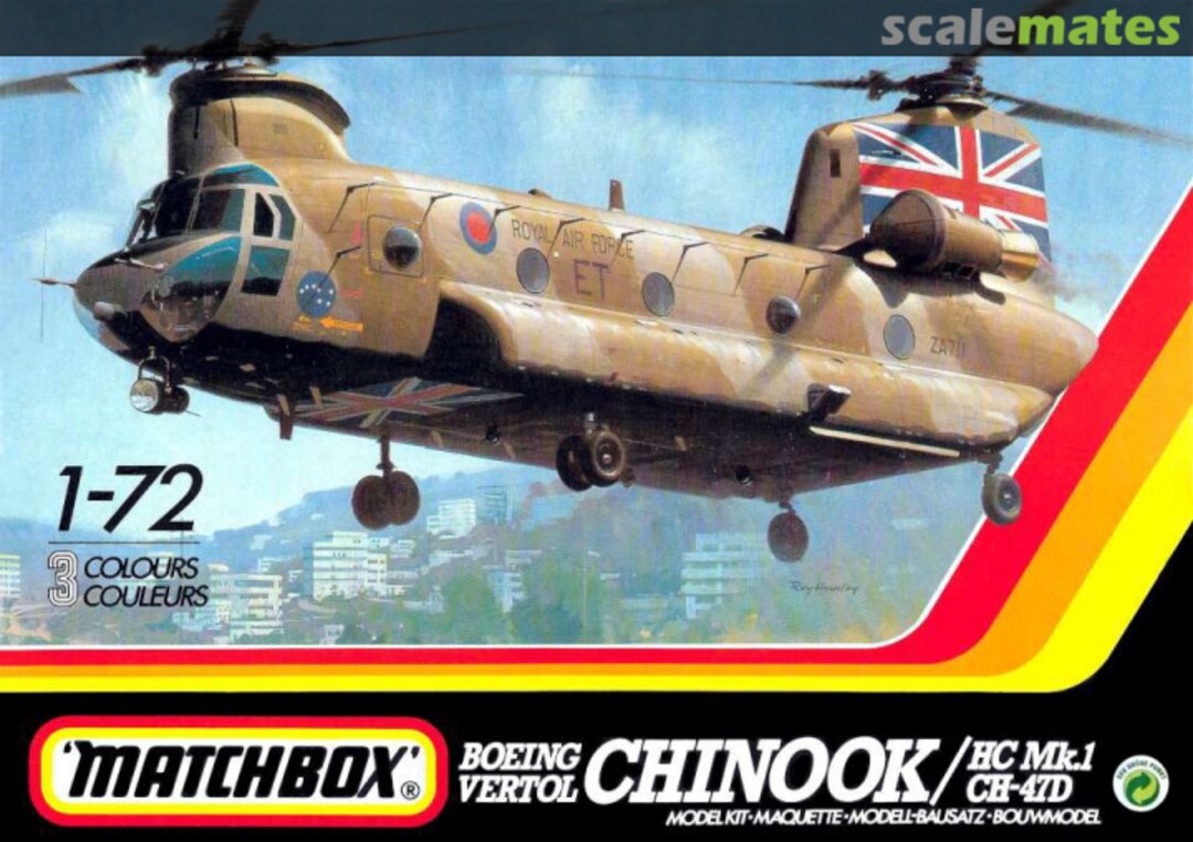 Boxart Boeing Vertol Chinook 40413 Matchbox Boxart Boeing Vertol Chinook 40413 Matchbox