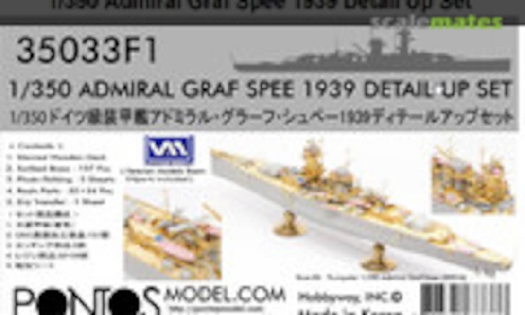 1:350 Admiral Graf Spee 1939 Detail Up Set (Pontos Model 35033F1) 35033F1