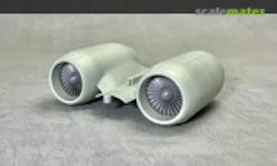 1:48 A-10 Thunderbolt II - Jet Engine Turbo Fan & Nozzle (3D-Chute Expert )