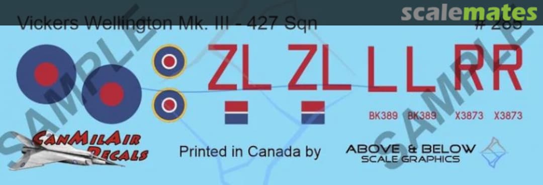 Boxart Vickers Wellington Mk III 285 Above & Below Graphics Boxart Vickers Wellington Mk III 285 Above & Below Graphics